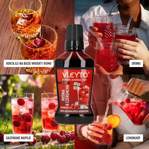 VLEYTO Cereza & Cerezo – esencia de sabor con aromas naturales, 250 ml - 7