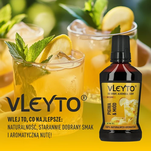 VLEYTO Membrillo & Miel – esencia de sabor con aromas naturales, 250 ml - 6