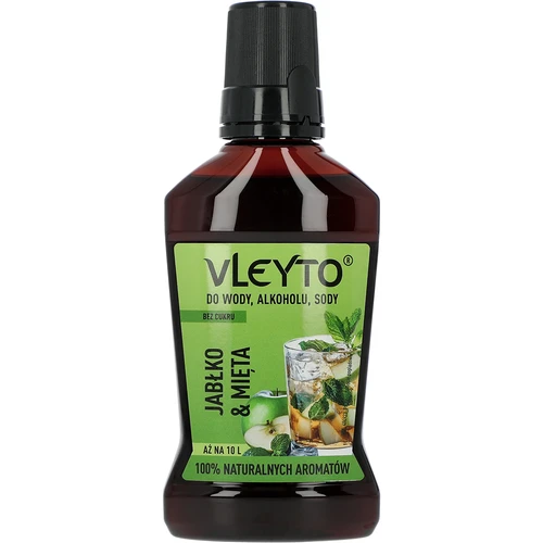 VLEYTO Mięta & Jabłko – esencja smakowa z naturalnymi aromatami, 250 ml