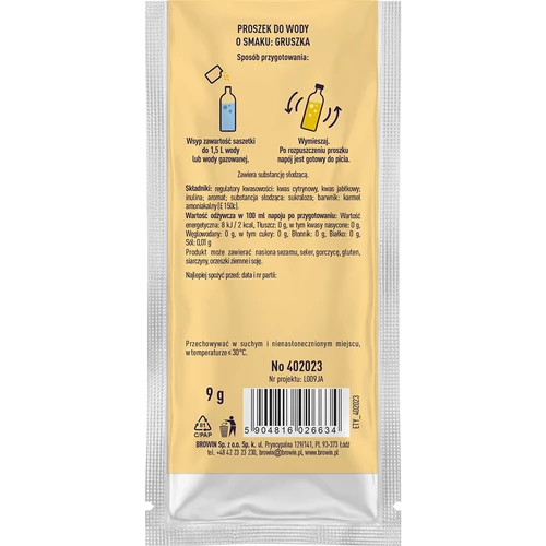 Vsypto con sabor a pera, 9 g - 3
