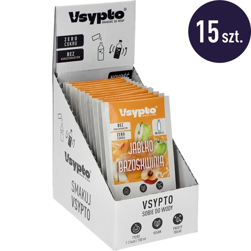 Vsypto Măr Piersică - set 15 x 3 g