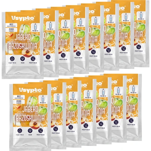 Vsypto Măr Piersică - set 15 x 3 g - 2