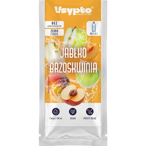 Vsypto Manzana y Melocotón - pack de 15 sobres de 9 g - 3