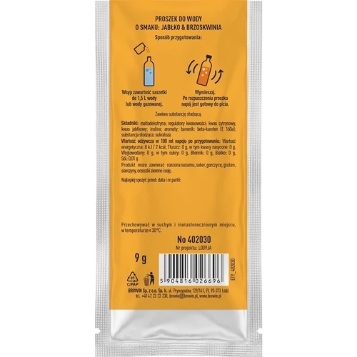 Vsypto Manzana y Melocotón - pack de 15 sobres de 9 g - 4