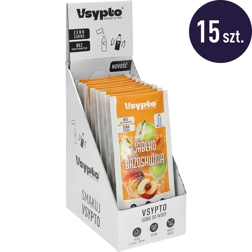 Vsypto Manzana y Melocotón - pack de 15 sobres de 9 g