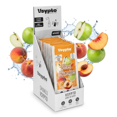 Vsypto Manzana y Melocotón - pack de 15 sobres de 9 g
