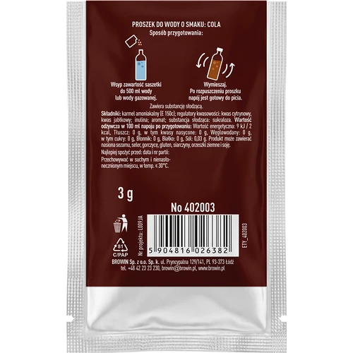 VSYPTO sabor cola - polvo saborizante para agua, 3 g - 3