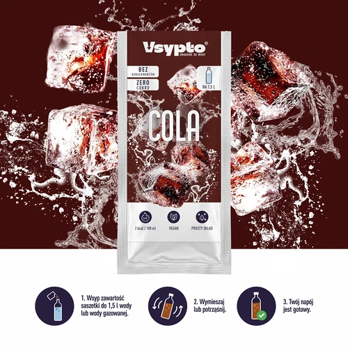Vsypto sabor cola - polvo saborizante para agua, 9 g - 5