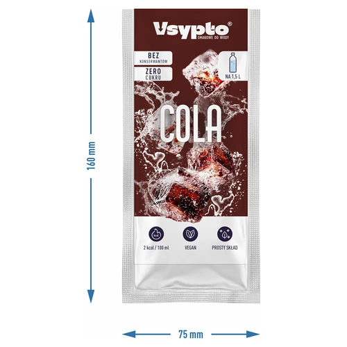 Vsypto sabor cola - polvo saborizante para agua, 9 g - 4