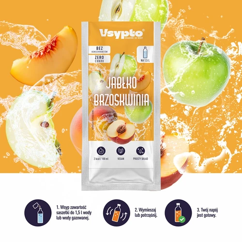 Vsypto sabor Manzana y Melocotón, 9 g - 5