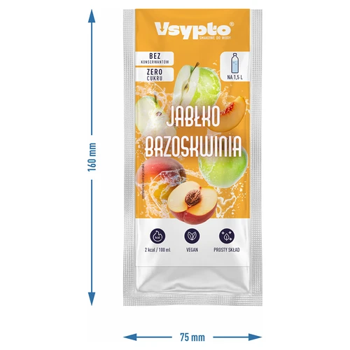 Vsypto sabor Manzana y Melocotón, 9 g - 4