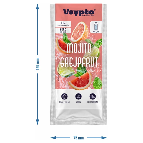 Vsypto sabor Mojito de pomelo, 9 g - 4