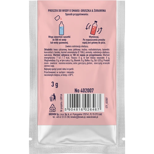 VSYPTO sabor Pera y Arándano rojo, 3 g - 3