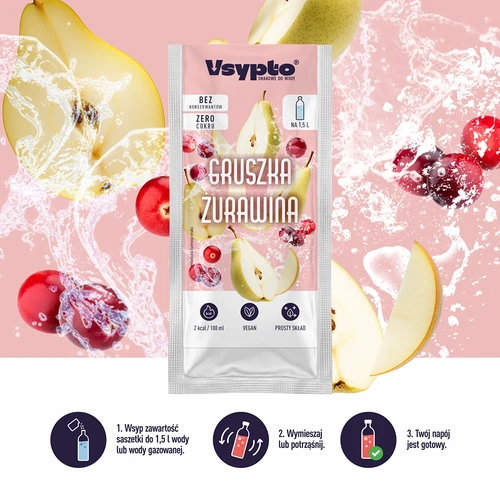 VSYPTO sabor pera y arándano rojo, 9g - 5