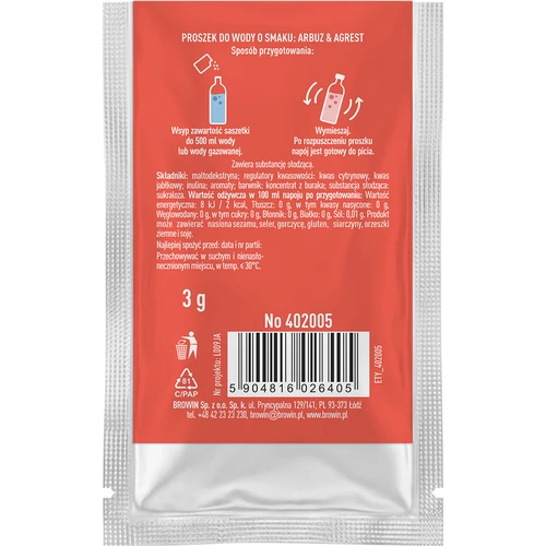 VSYPTO sabor Sandía y Grosella Espinosa, 3 g - 3