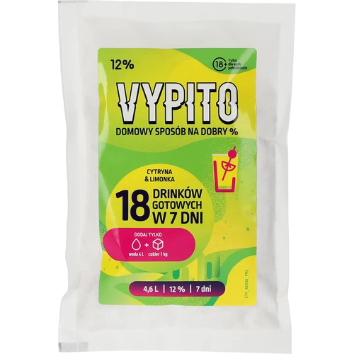 VYPITO 12%, sobre para 18 bebidas - Limón & lima, 126 g  - 1 