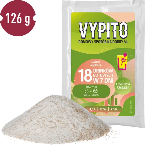 VYPITO 12%, sobre para 18 cócteles - Matcha-Albaricoque, 126g - 3