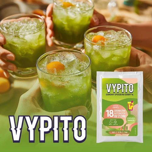 VYPITO 12%, sobre para 18 cócteles - Matcha-Albaricoque, 126g - 6