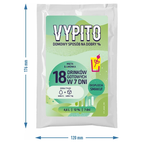 VYPITO 12%, sobre para 18 cócteles – Menta-Lima, 126 g - 4
