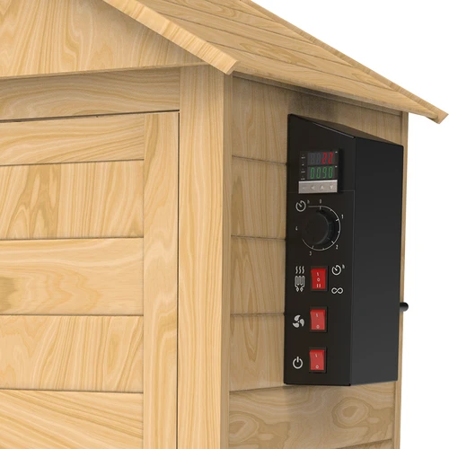 Wędzarnia 200 L dragON Larch E21 - z modrzewia, z elektrycznym modułem grzejnym i sterownikiem - 9