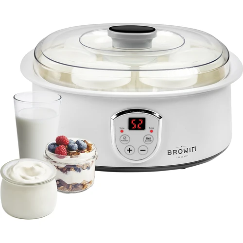 Yogurtera con termostato y frascos, 1,3l, 20W  - 1 