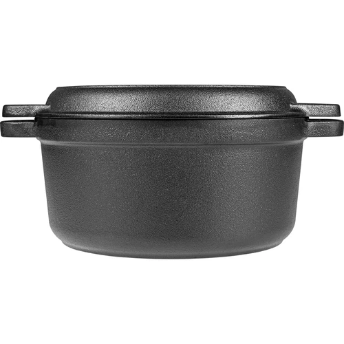 Żeliwny garnek z patelnią, 3,5 L - 4
