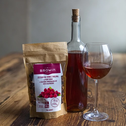 Zestaw na wino 4 PORY ROKU - Malina - 4