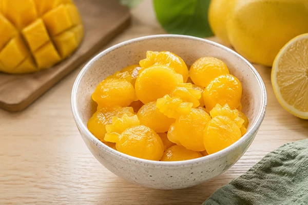 Gominolas caseras de mango con pectina