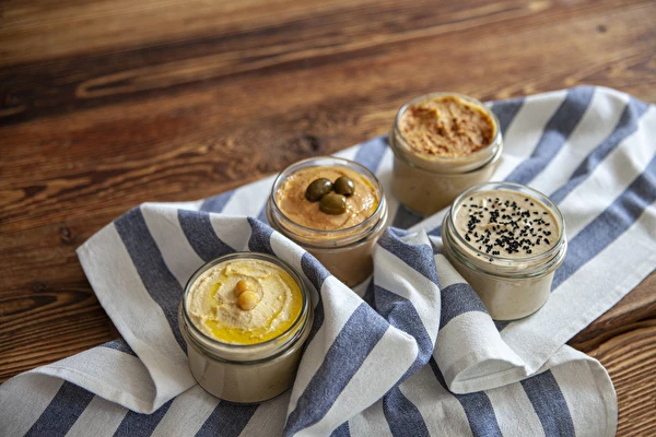 Hummus en diferentes versiones de sabor