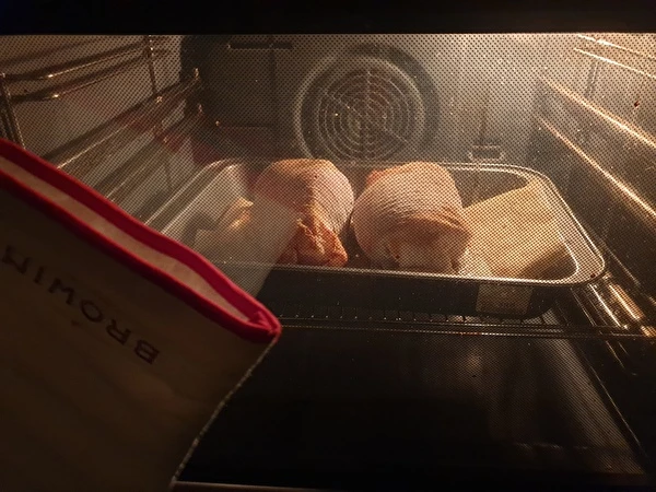 Jamón casero al horno