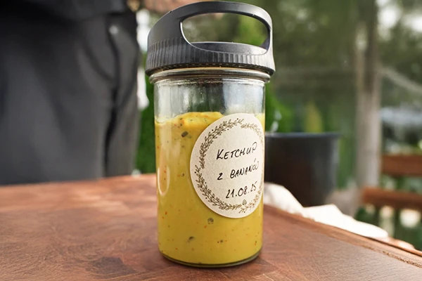 Ketchup de plátano dulce-picante – ideal para hamburguesas y mucho más