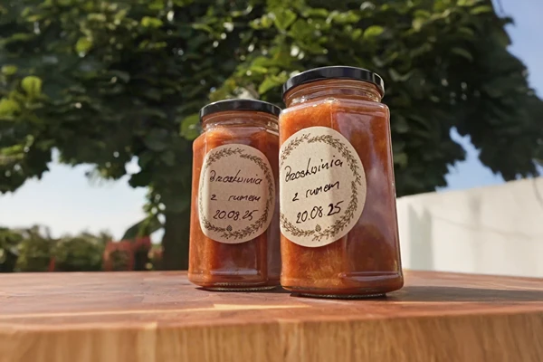 Mermelada de melocotón con esencia Jamaica Rum