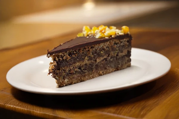 Pastel de amapola por capas del jefe