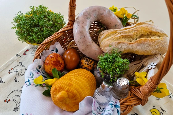 Salchicha blanca enrollada