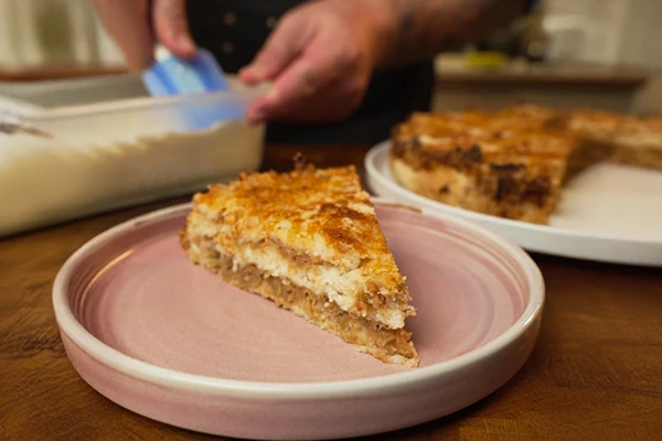 Tarta de manzana del leñador