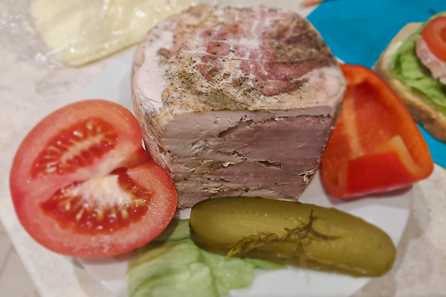 Browin Przepiśnik - Fiambre de cerdo y pollo de la prensa para jamón