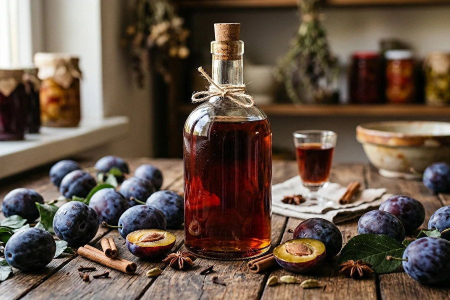 Browin Przepiśnik - Licor de ciruela con especias