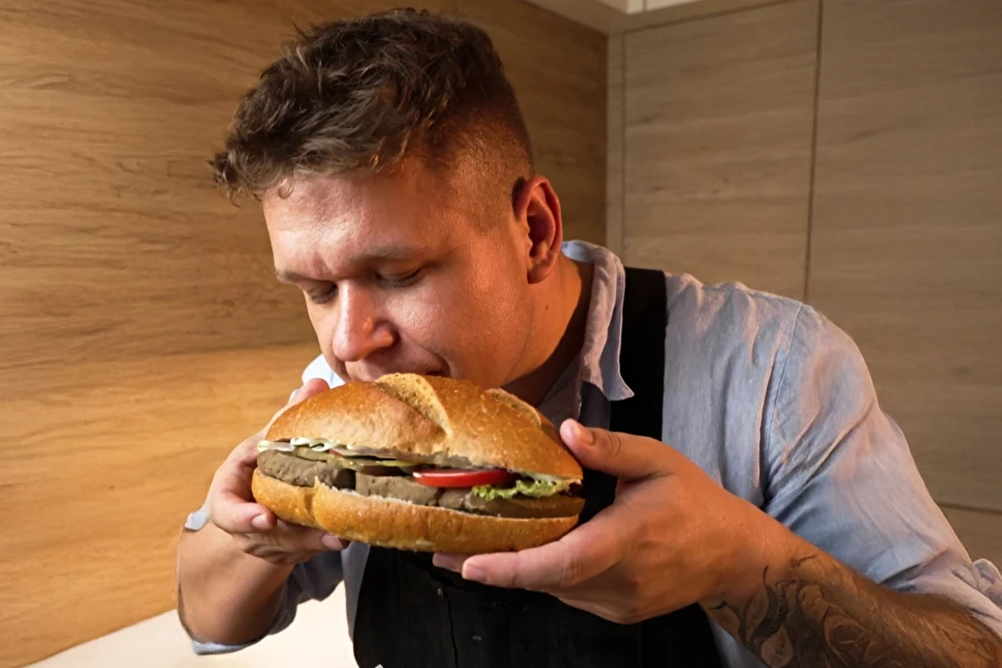 Browin Przepiśnik - Paté vegano de garbanzos y setas secas - receta sencilla con prensa para jamón