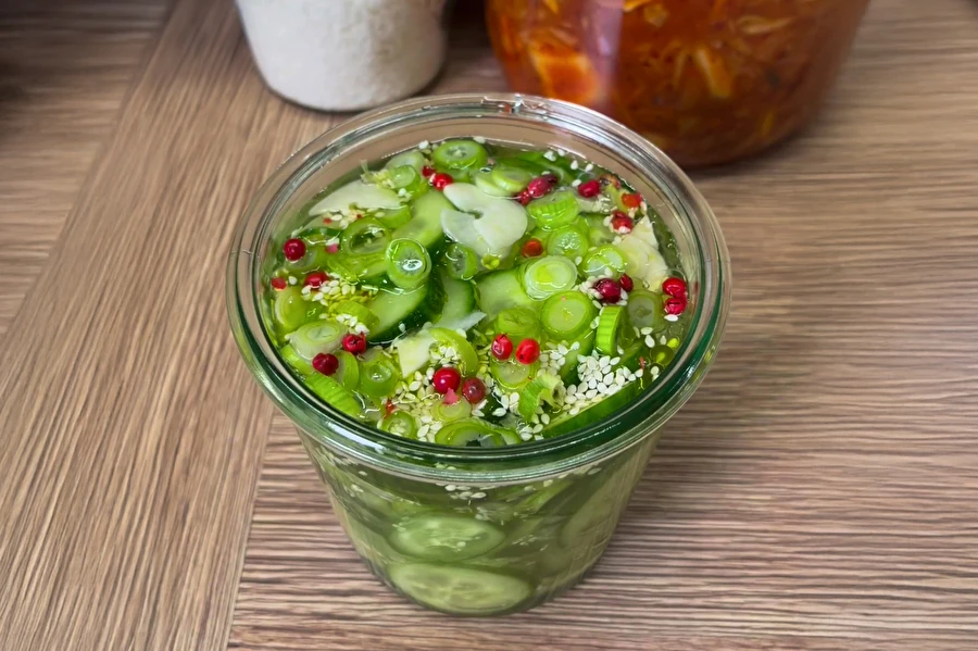 Pepinos encurtidos al estilo japonés