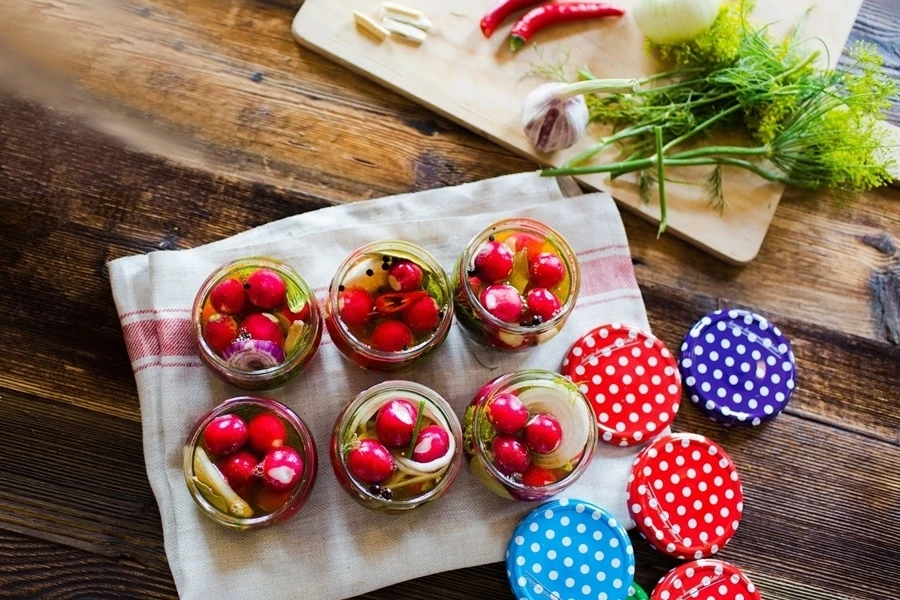 Browin Przepiśnik - Rábanos fermentados