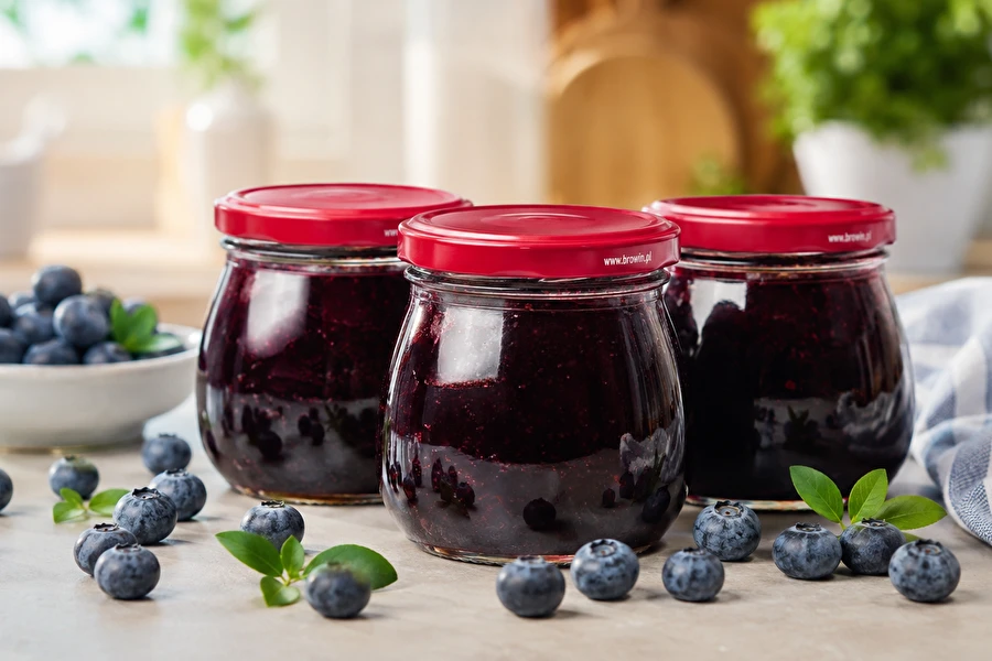 Browin Przepiśnik - Receta de mermelada de arándanos sin azúcar añadido