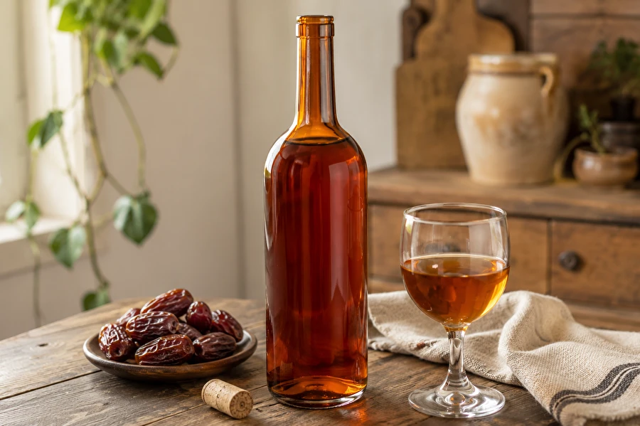 Vino casero semidulce de dátiles
