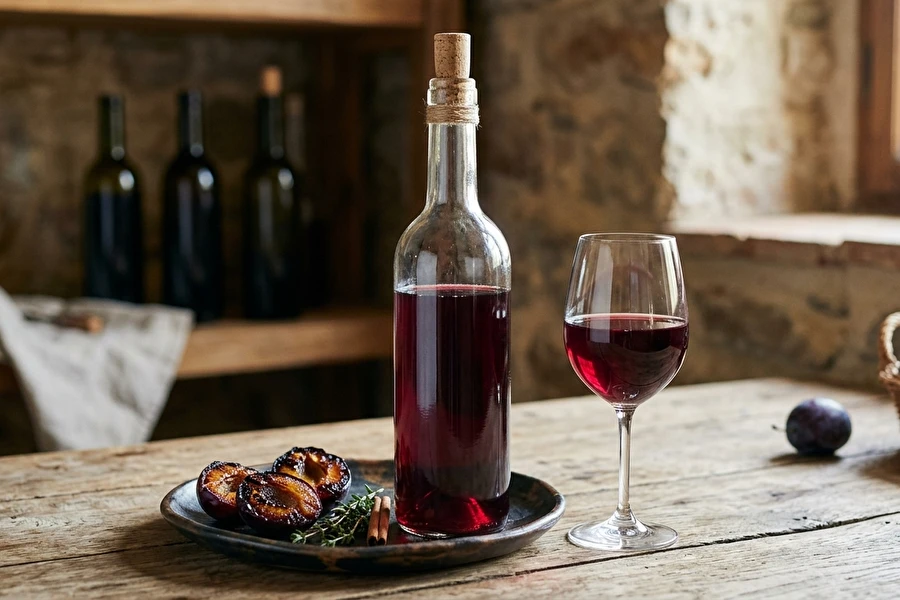 Browin Przepiśnik - Vino de ciruelas con ciruela asada