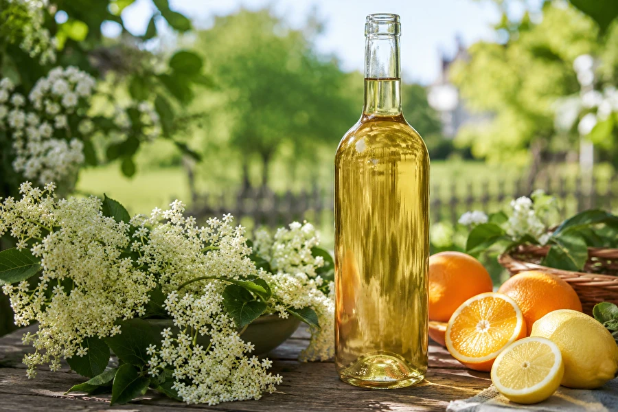 Vino de flores de saúco negro